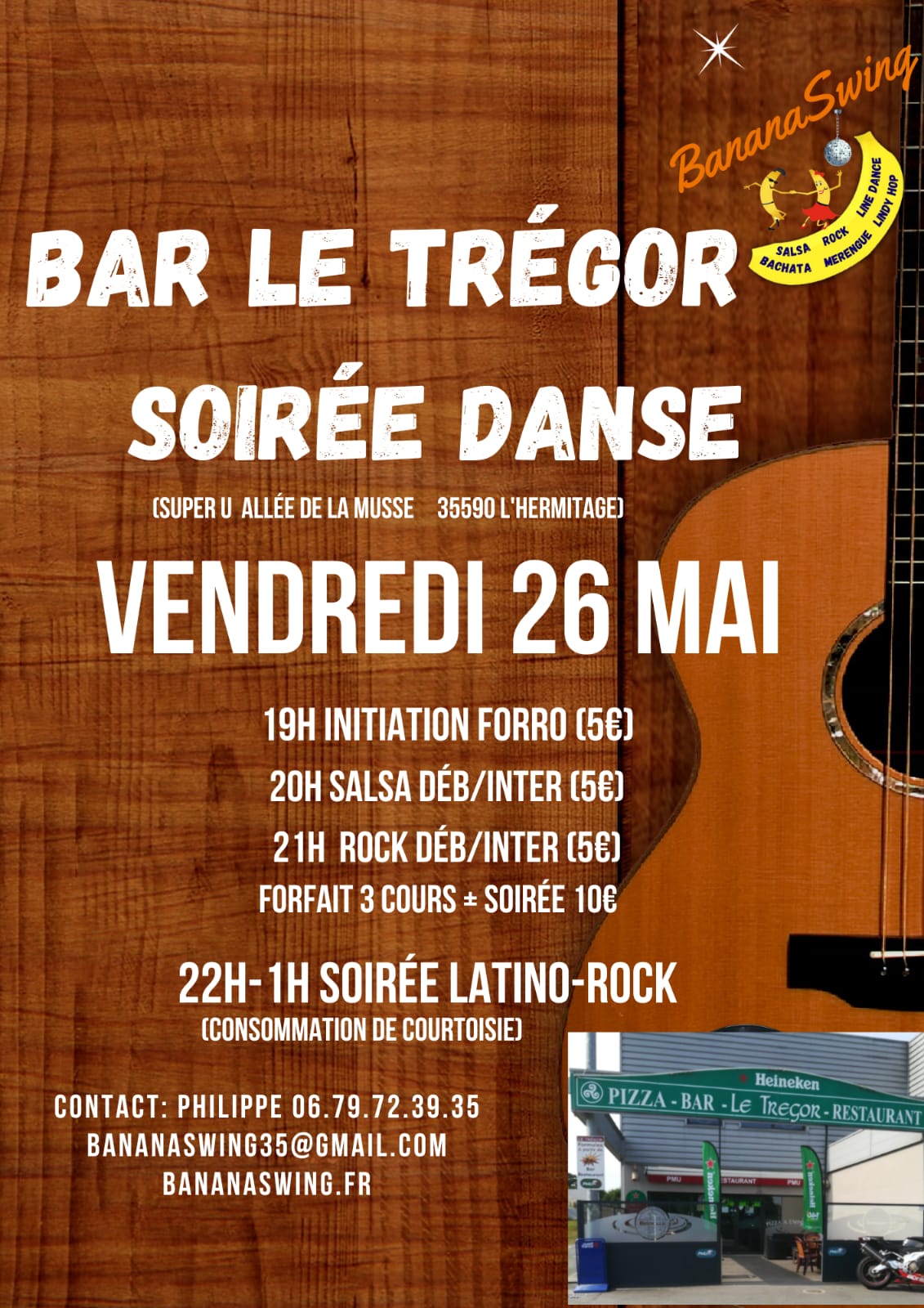Forró, Salsa & Rock + Soirée Latino-Rock au Trégor à L'Hermitage