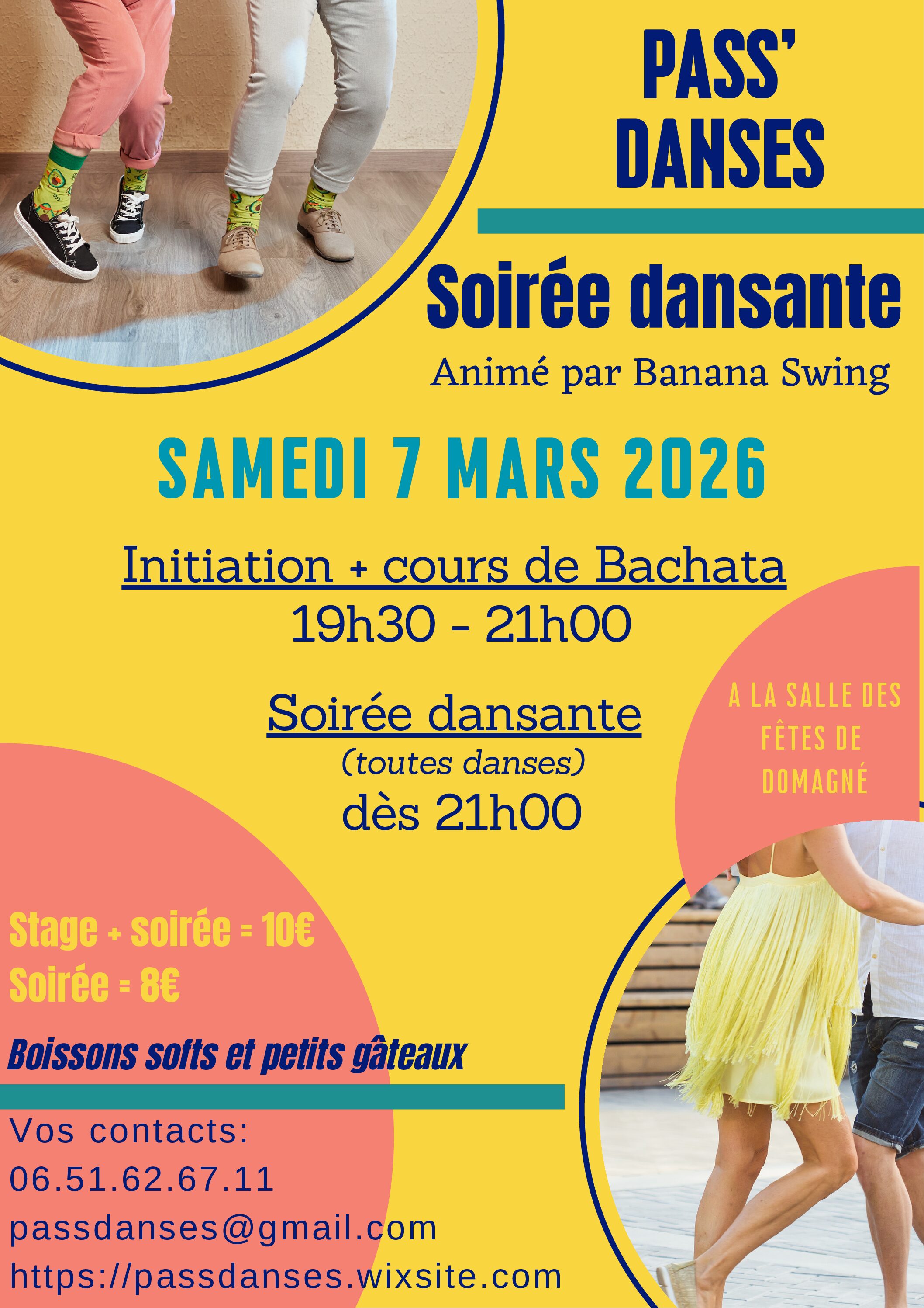 Stage de Bachata et Soirée Latino-Rock + danses de salon à Domagné