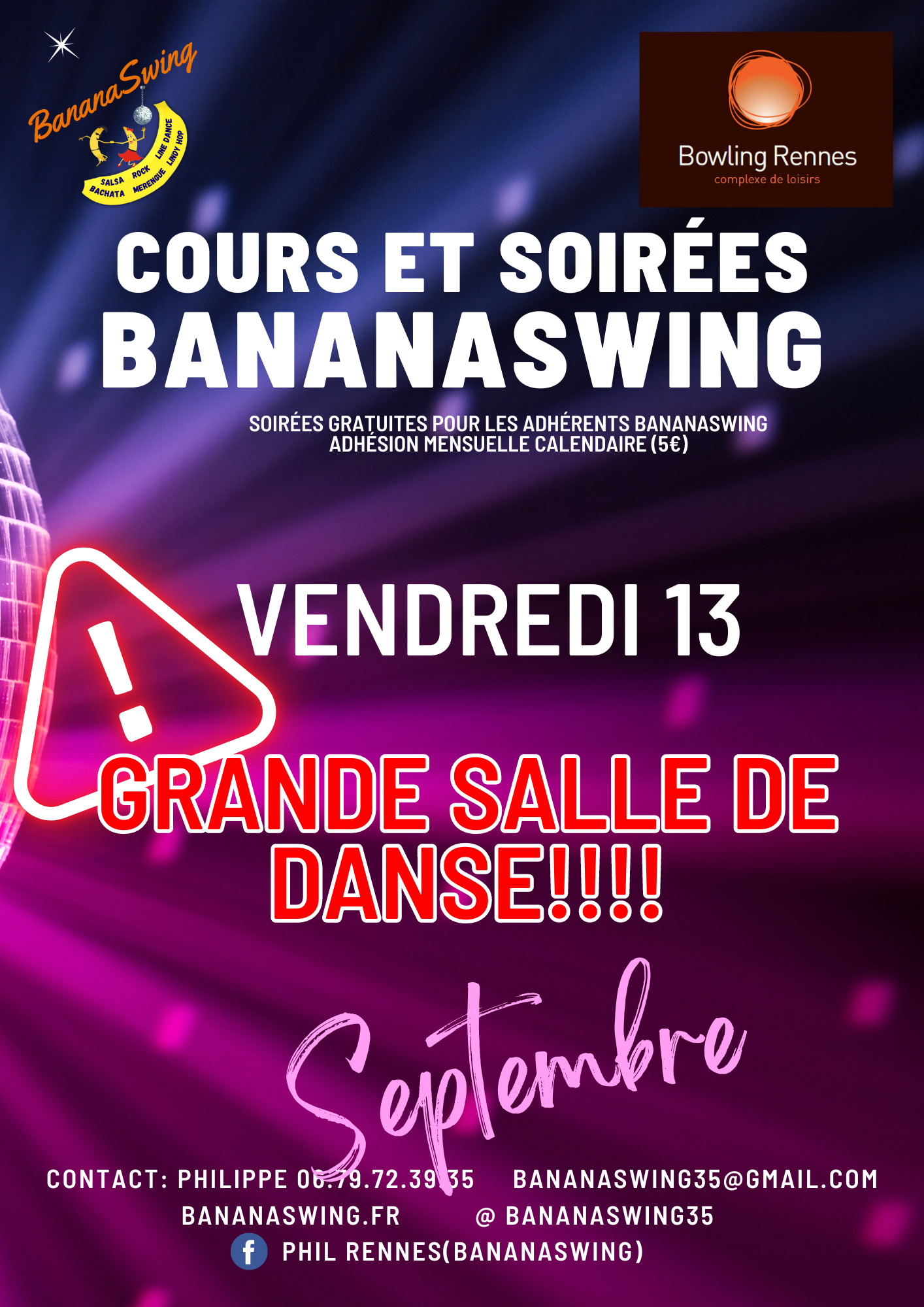 Rock & Bachata + Soirée Latino-Rock au Bowling Alma