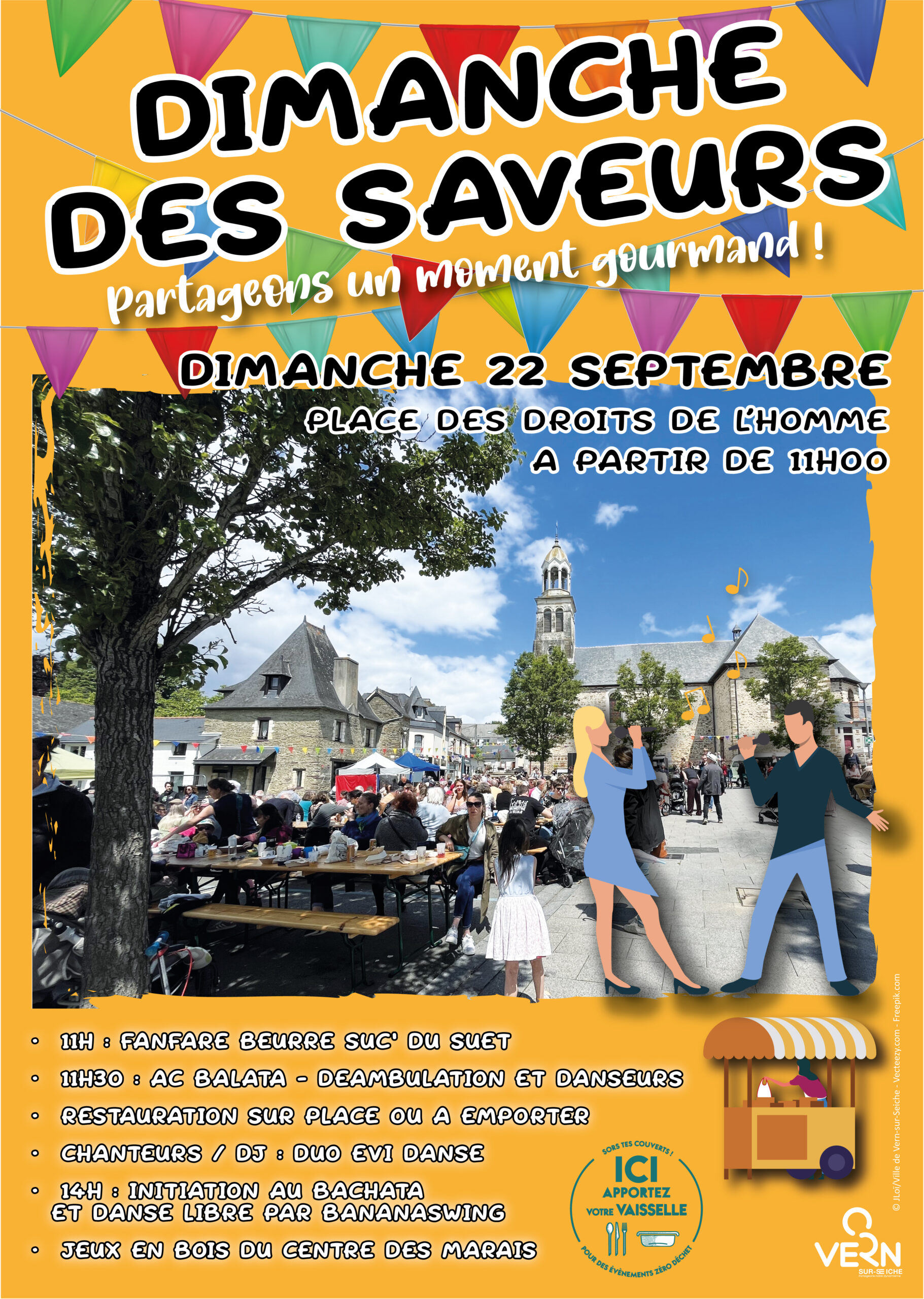 Initiation à la Bachata et après-midi dansant SBKR place des droits de l'homme à Vern