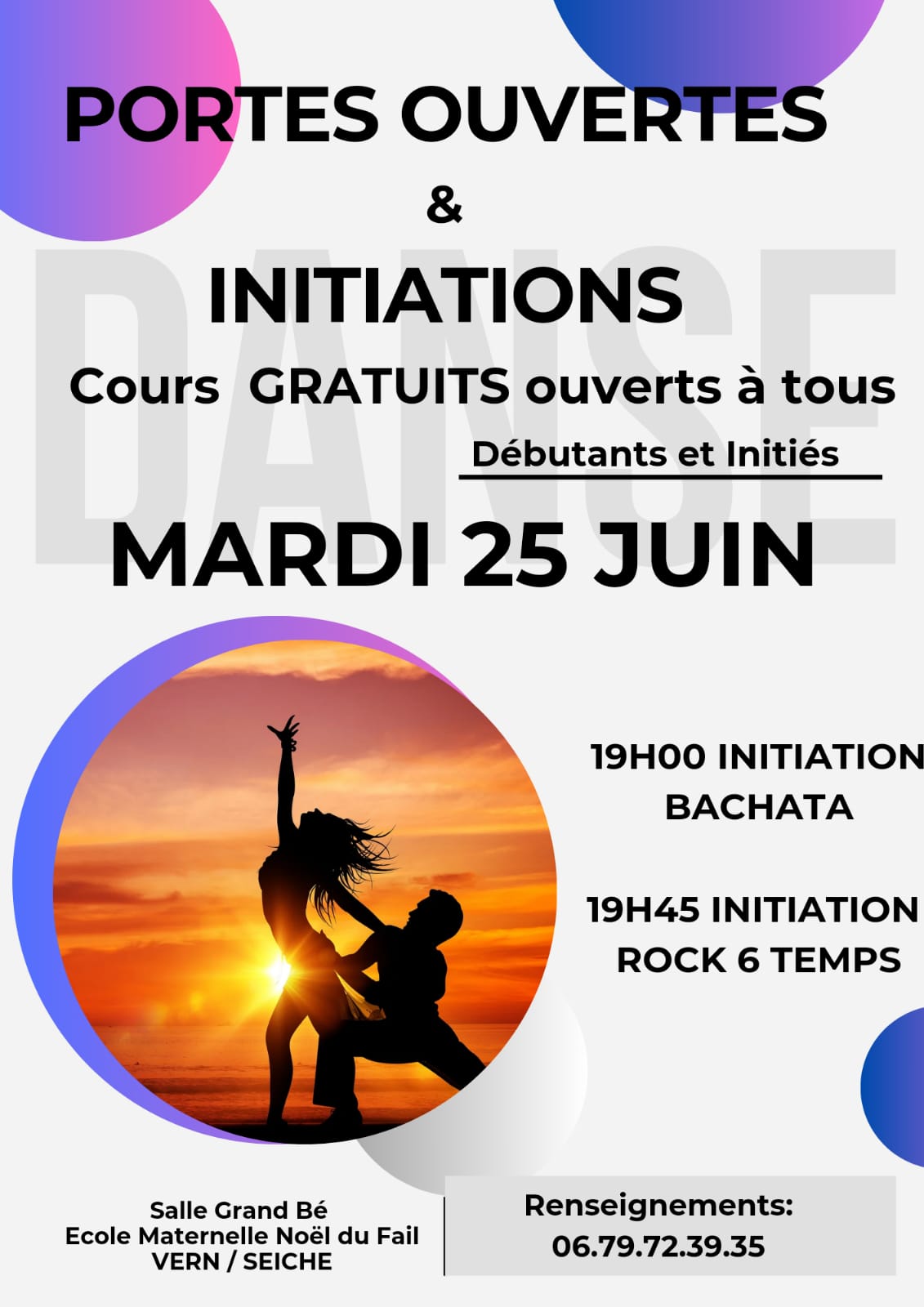 Portes Ouvertes et initiations à l'école Noël du Fail à Vern/Seiche