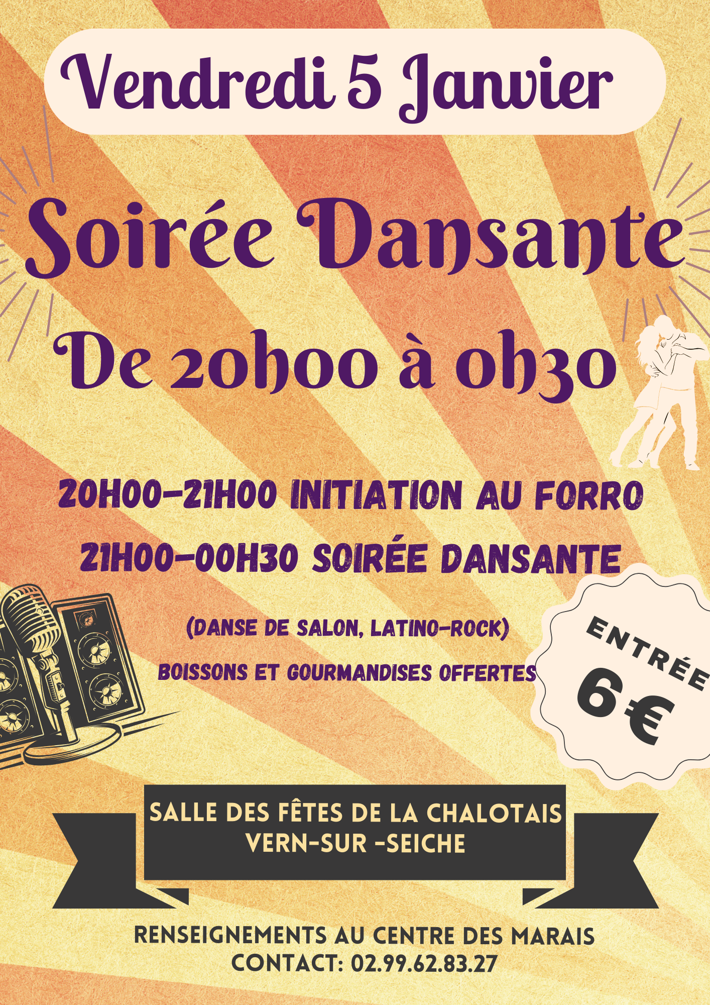 Initiation au Forró & Soirée "Happy Danse", salle de la Chalotais à Vern/Seiche