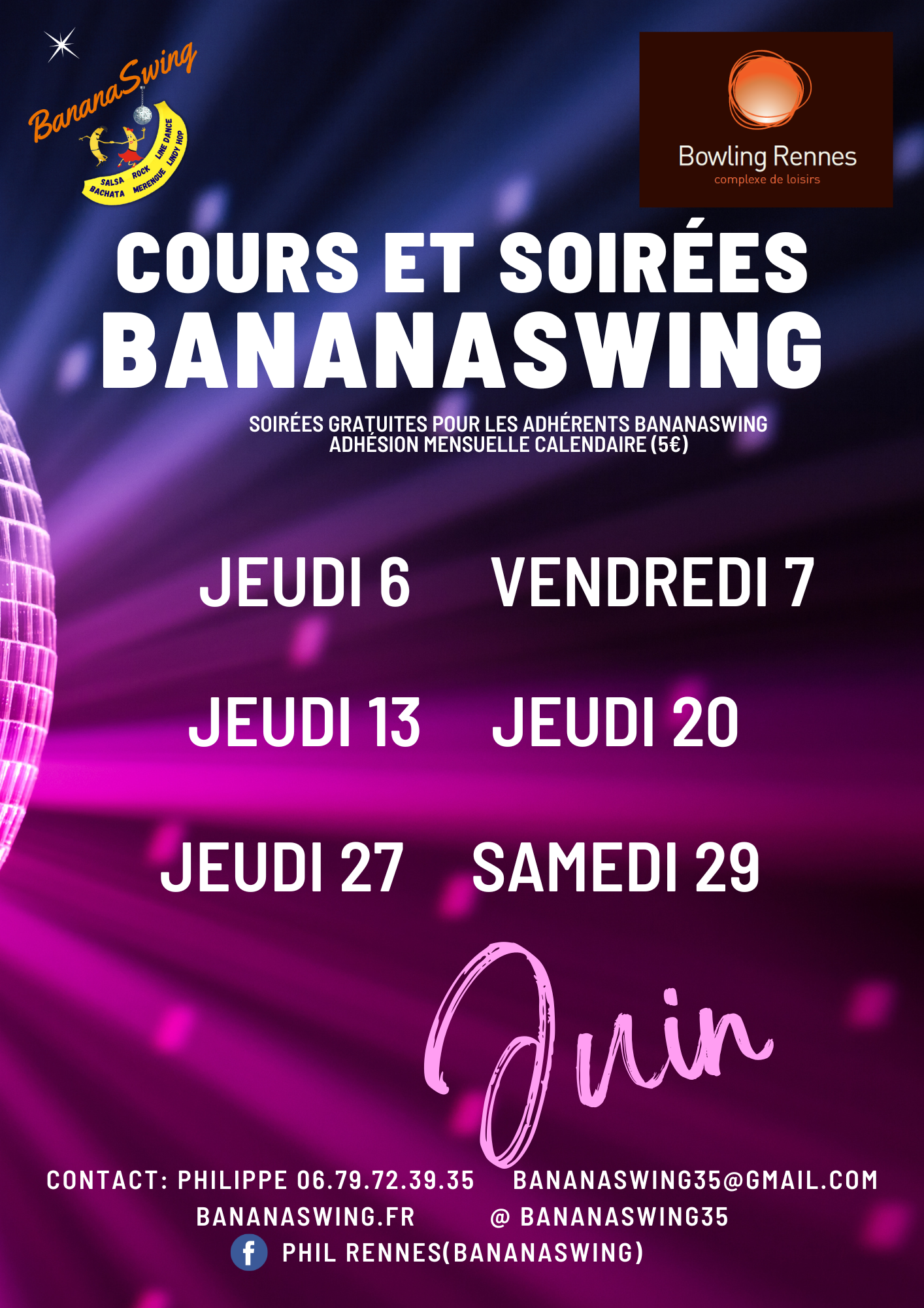 Kizomba, Rock & Bachata + Soirée Latino-Rock au Bowling Alma