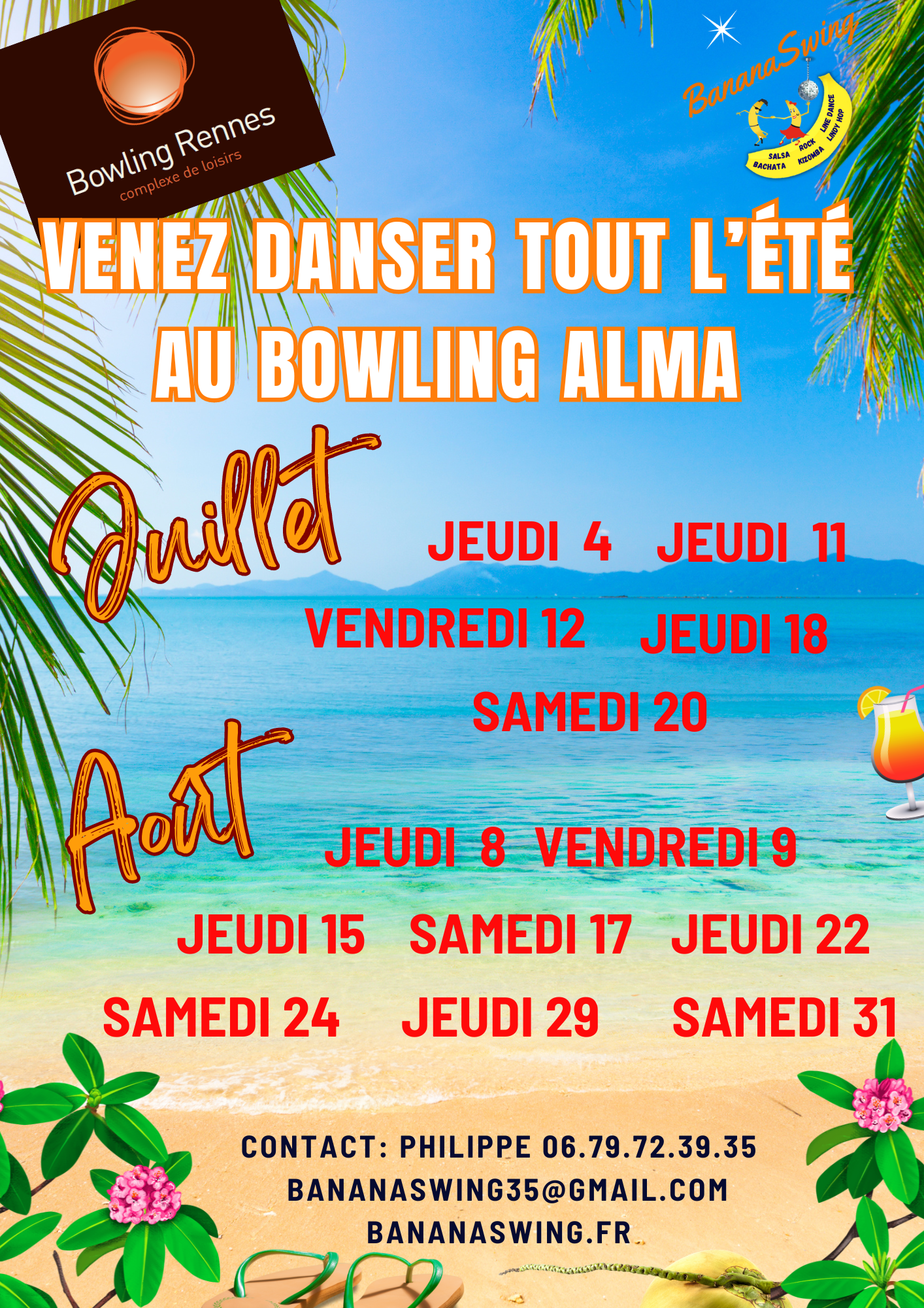 Kizomba, Rock & Bachata + Soirée Latino-Rock au Bowling Alma
