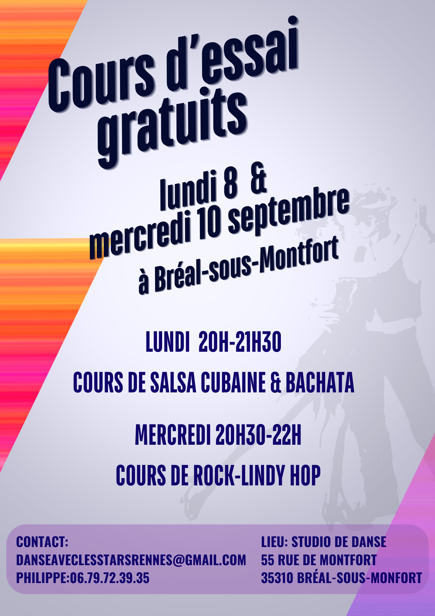 Portes Ouvertes et cours d'essai de Bachata et Salsa au Studio de danse à Bréal