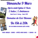 Stage de Bachata + Après-midi Latino-Rock  au Domaine de Cicé-Blossac (2 salles 2 ambiances)